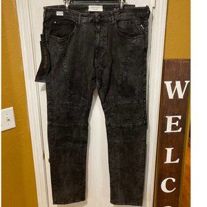Replay "Broken Edge" men's size 38x34 distressed stretchy ZALDOK slim fit jeans